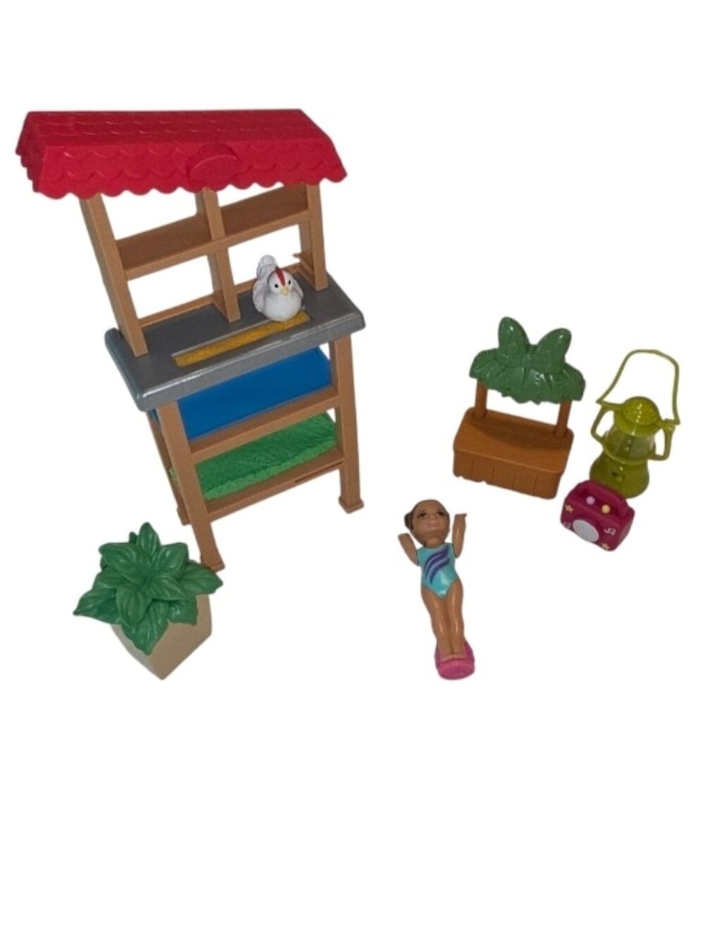 Barbie Accessories Lot Random Toy Outdoor Party Set Lantern Boombox Chicken